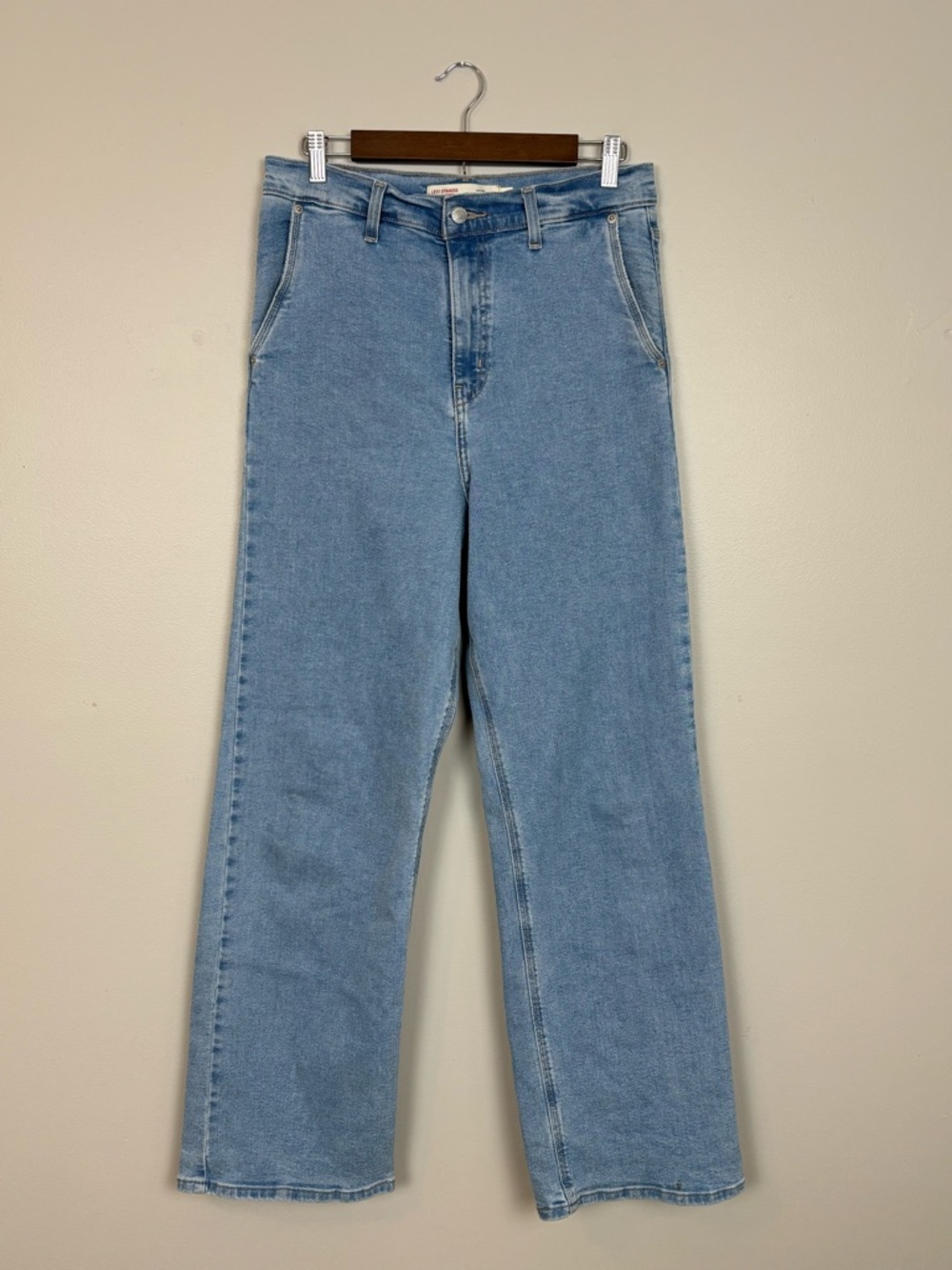 Levis Signature Jeans Womens‎ 8 Blue Heritage High Rise Loose Straight Denim